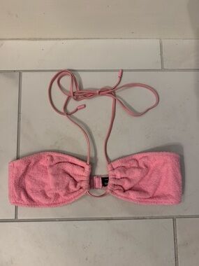 Triangl Pink Terry Cloth Bikini Top
Size Small!